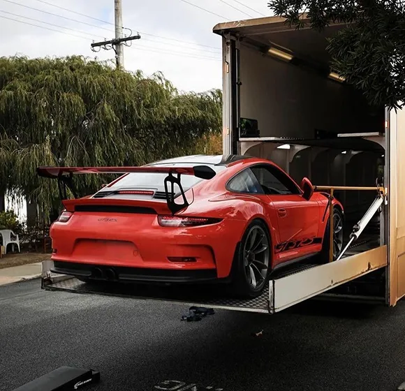 Premium enclosed auto transport for high-value vehicles.